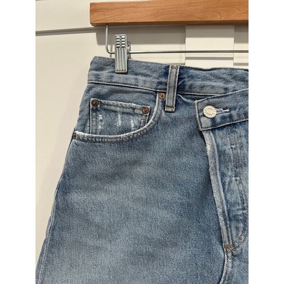 AGOLDE Criss Cross Jean Skirt Size 27 - Picture 3 of 6